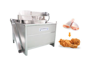 Batatas fritas e máquina automática da frigideira da galinha 100kg/H da fritada