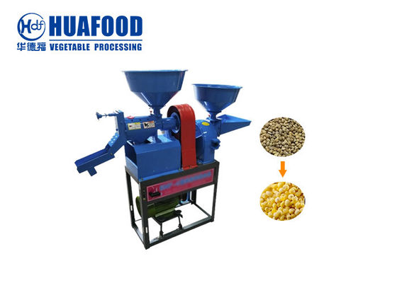 máquinas automáticas Mini Rice Mill combinado agrícola da transformação de produtos alimentares 2.2kw