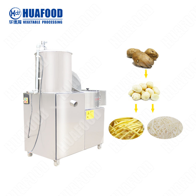 arruela de Peeler das batatas 300kg/H e máquina de Neumatic Peeler do líquido de limpeza das batatas da máquina de Dicer
