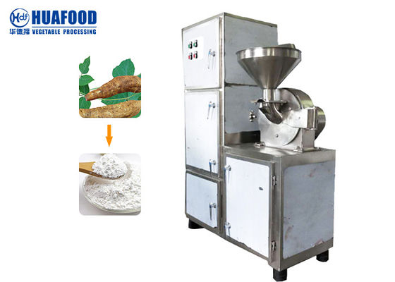 A planta da grão tempera a máquina do moinho de farinha da mandioca do amendoim faz o pó